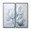 Minimalisme, tulipes bleues et blanches, coups de pinceau II - art mural traditionnel