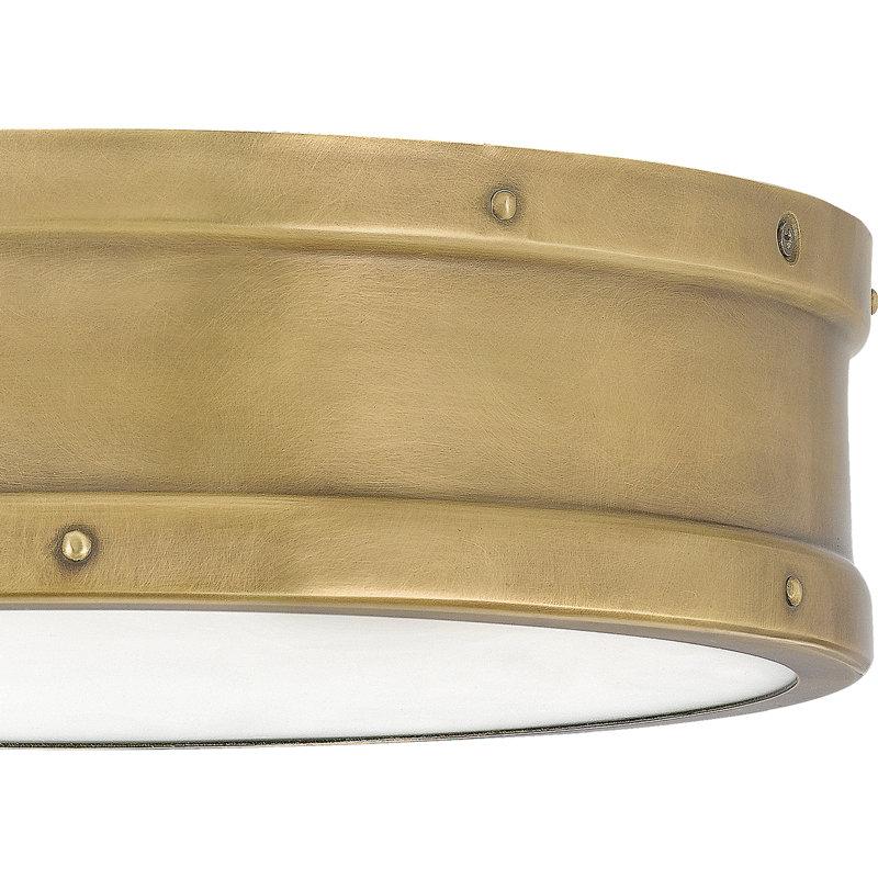Annigje LED Flush Mount, Weathered Brass