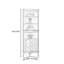 Vintage Style Solid Wood Corner Cabinet Bookcase