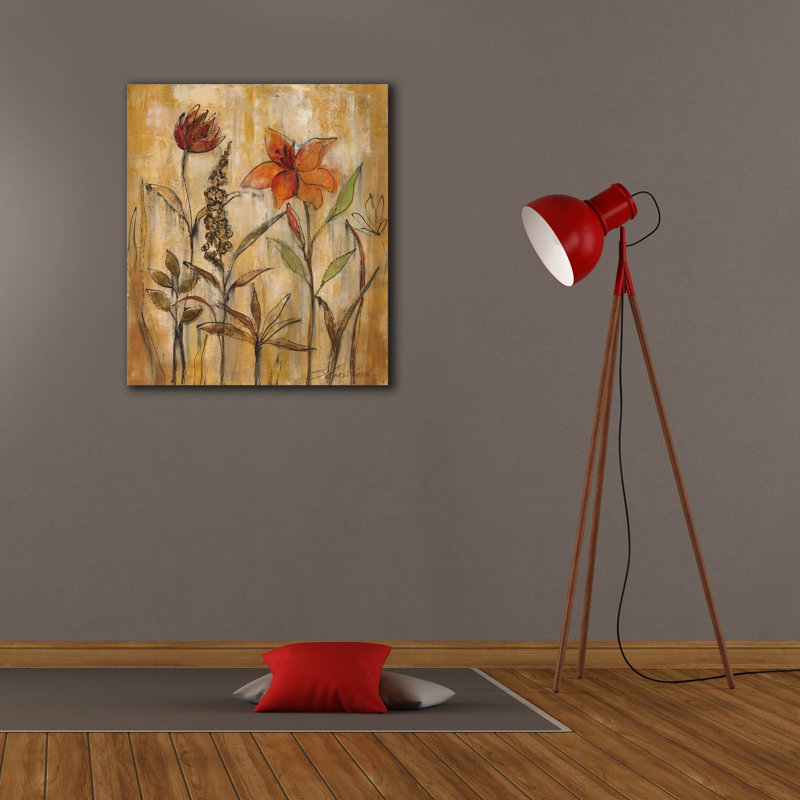  «Aquarelle Garden 2» par Silvia Vassileva, art mural sur toile, 26 po x 30 po, H 30 po x l 26 po
