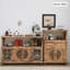 Buffet en bois massif café clair-321222949