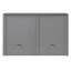 Grand lit, gris, avec tiroir et douilles inventives / gris-1129864154-1129864135