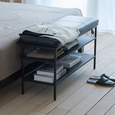 Modern Shoe Bench Bedside Shoe Rack