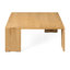 Solid Wood Four Leg Coffee Table Square Wooden Table 60x60cm
