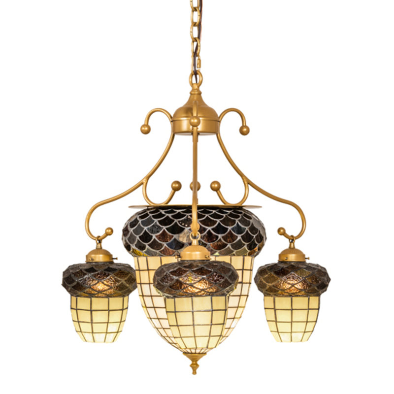 Lustre géométrique à 5 lumières Heier