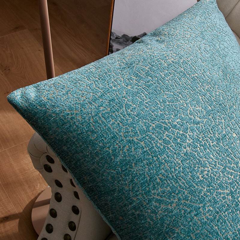 Rectangular Lumbar Cushion Cover, Turquoise