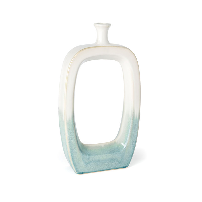 Miller Handmade Ceramic Table Vase, 18" H x 10" W x 3" D
