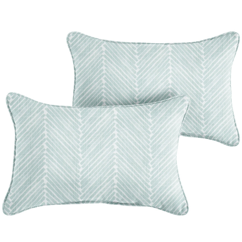Ensemble de deux coussins lombaires Griffen Snowy, 12 po x 24 po