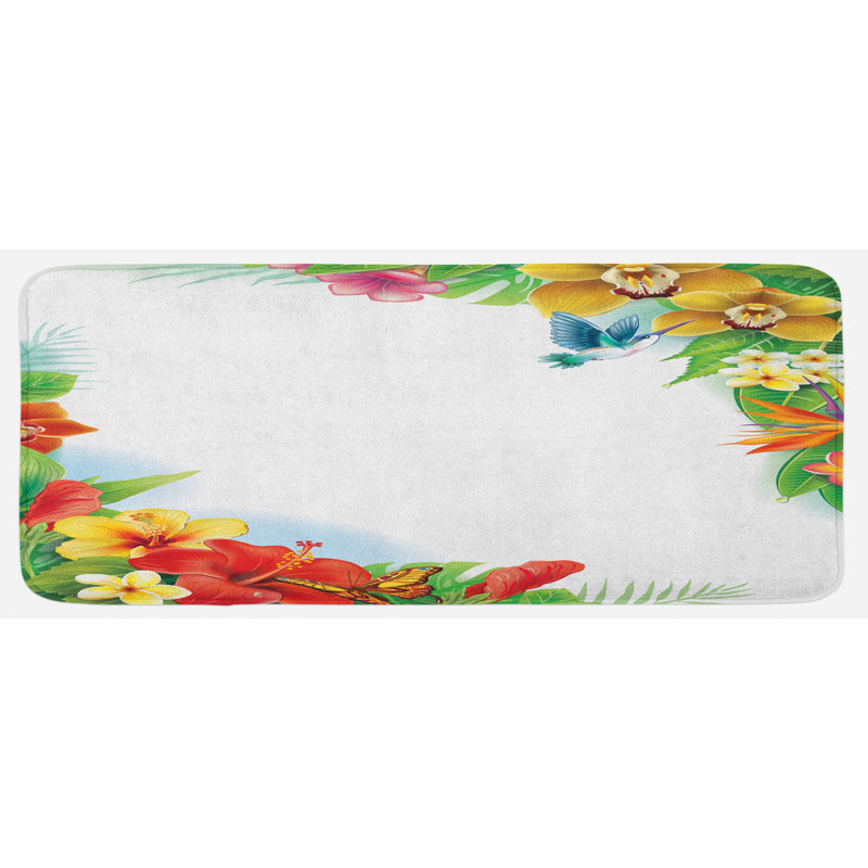 Tapis de cuisine colibris