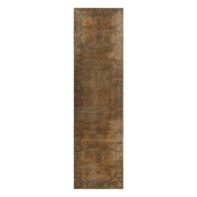 Antique One-of-a-Kind 4'7X16'3 Hand Knotted Area Rug