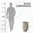  21.7inH Weathered Concrete Tall Planter, Large Outdoor Indoor Decorative Pot with Drainage Hole and Rubber Plug, Modern Round Taper Style for Home and Garden-392071502