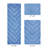 Branston Premium 100% Cotton 1990 GSM 3-Piece Tufted Chevron Bath Rug Set with Non-Slip Spray Latex Backing, OEKO-TEX® Certified, Super Absorbent & Machine Washable, Dark Blue-1287486995-1287487002