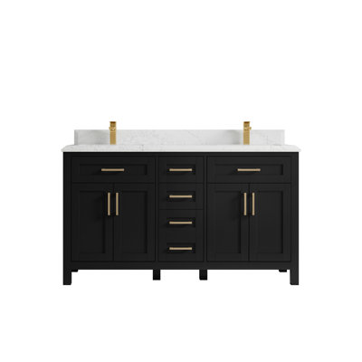 Ensemble de meuble-lavabo double 60 po Adeyne