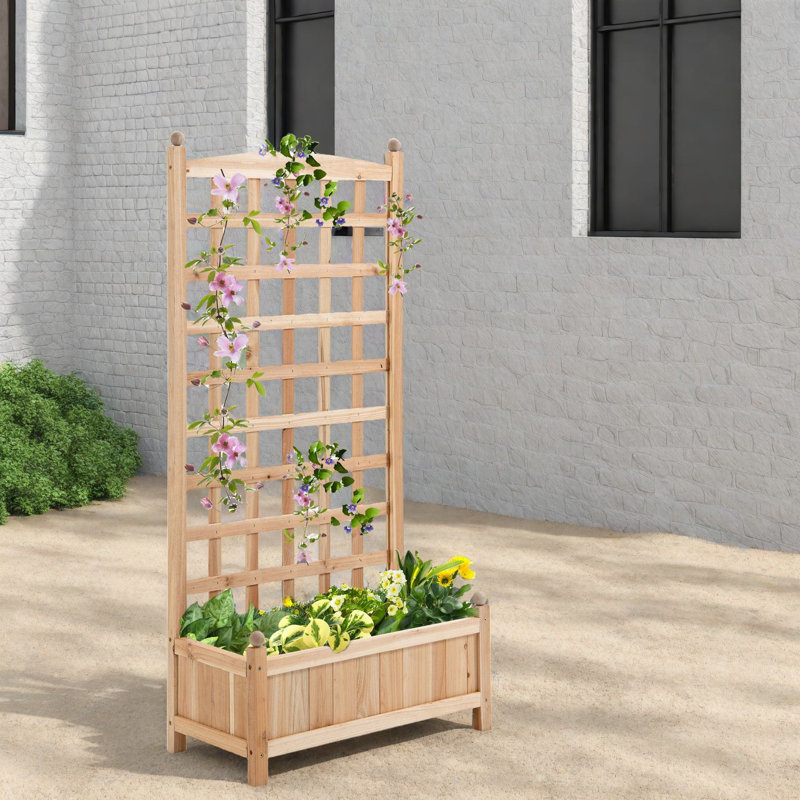 Jardinières en bois durable, étagère de jardin rustique