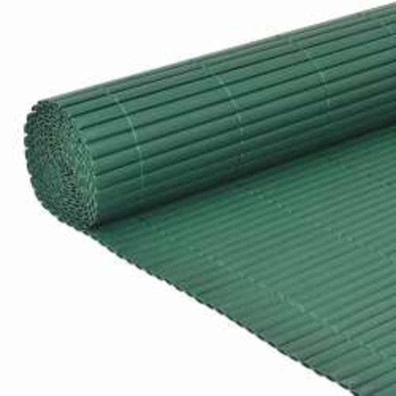 Double-Sided Garden Fence Privacy Barrier, 110 x 400 cm, Green