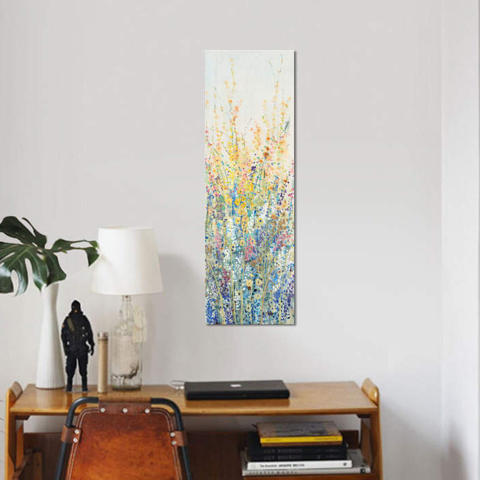 «Wildflower Panel II», reproduction sur toile, H 48 po x l 16 po x P 1,5 po, Toile tendue