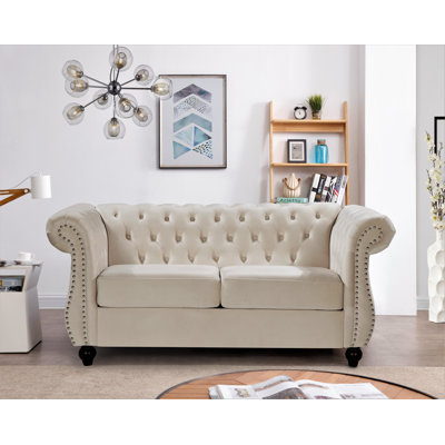 Chesterfield 67.6'' Velvet Loveseat