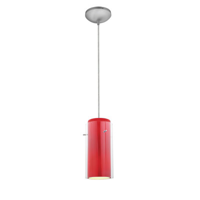 Luminaire suspendu cylindrique à 1 lumière Nygaard