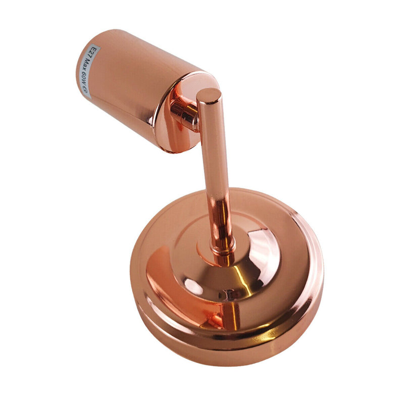 Auburta Armed Sconce, Rose Gold
