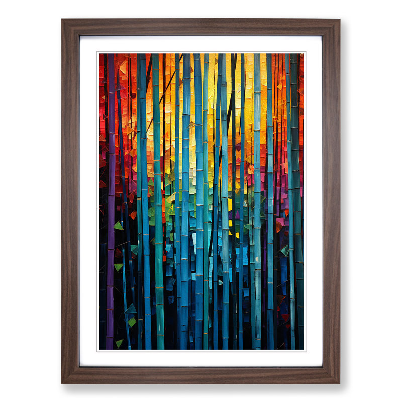 Single Picture Frame Wall Art, 34cm H x 25cm W, Walnut Framed