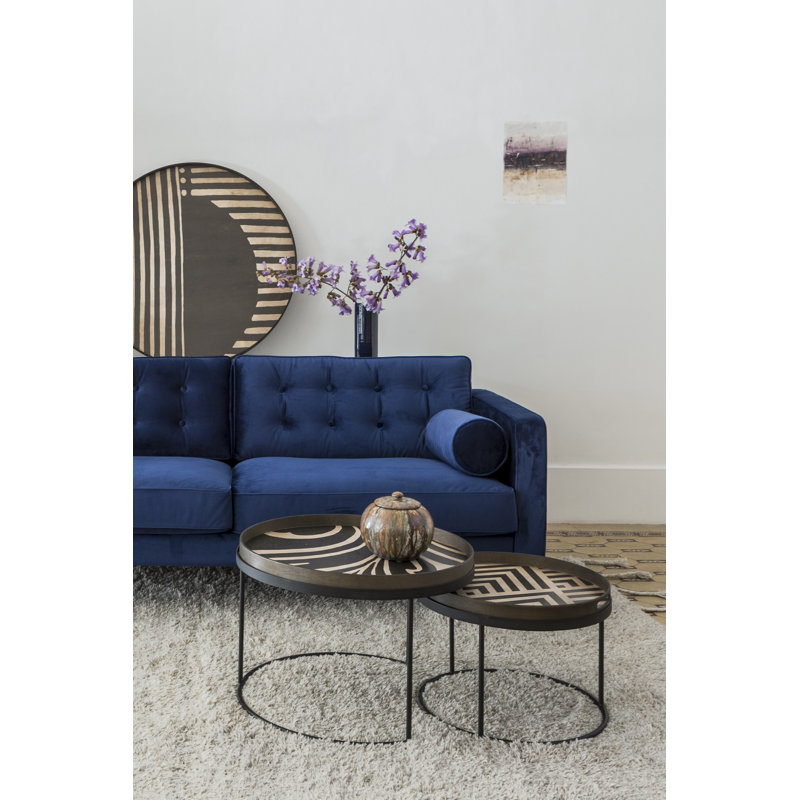 Urban Geometry Solid Wood Decorative Tray