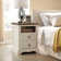 Farideh Rustic Nightstand with Charging Station, Side Bed Table with 2 Drawers & Open Shelf