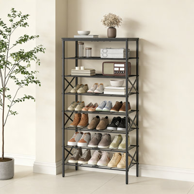 Range-chaussures de grande capacité de style industriel