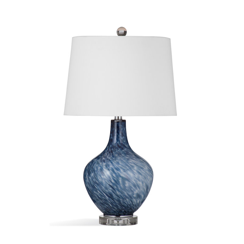 Lampe de table bleue / blanche 26 po himnish
