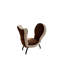 Chaise longue rembourrée pliable avec pieds robustes