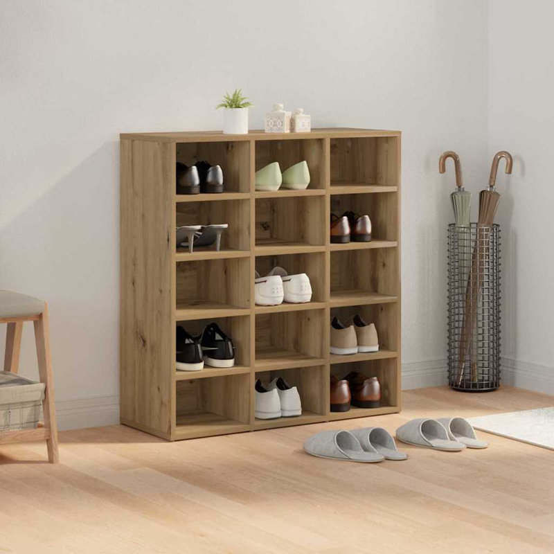 Shoe Cabinet, Artisan Oak