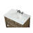 Bonsai 36'' Single Bathroom Vanity with Carrara Marble Top-73360075