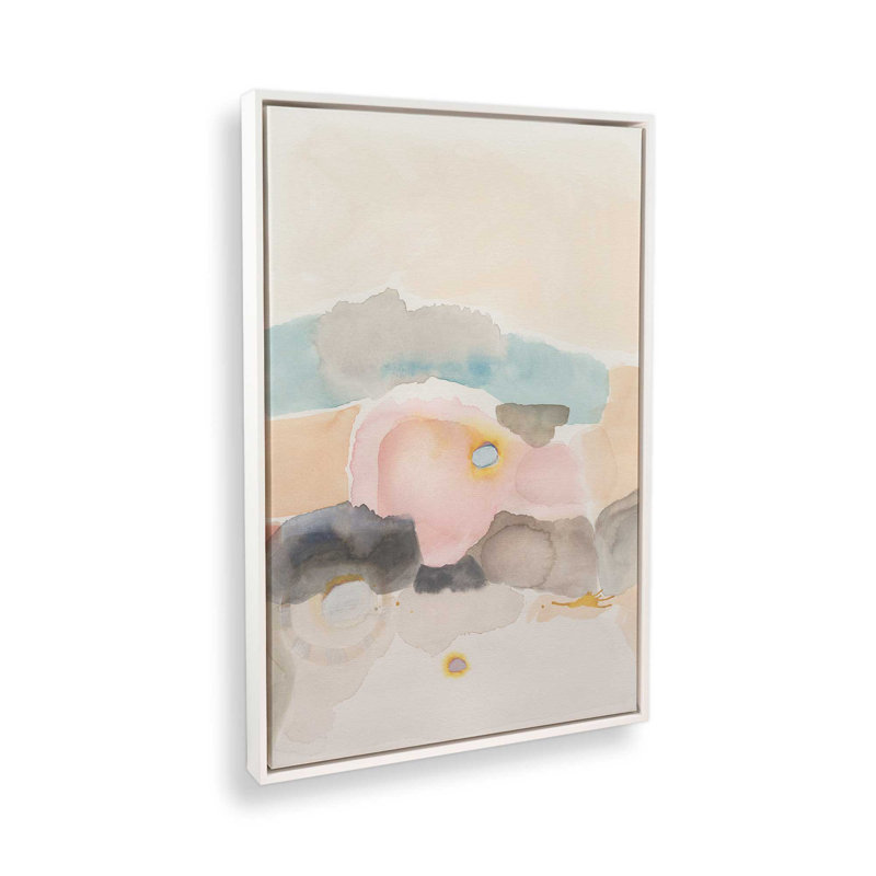 Pastel Watercolor Dreams I, reproduction sur toile dans un cadre, H 18,75 po x l 12,75 po, Blanc opaque