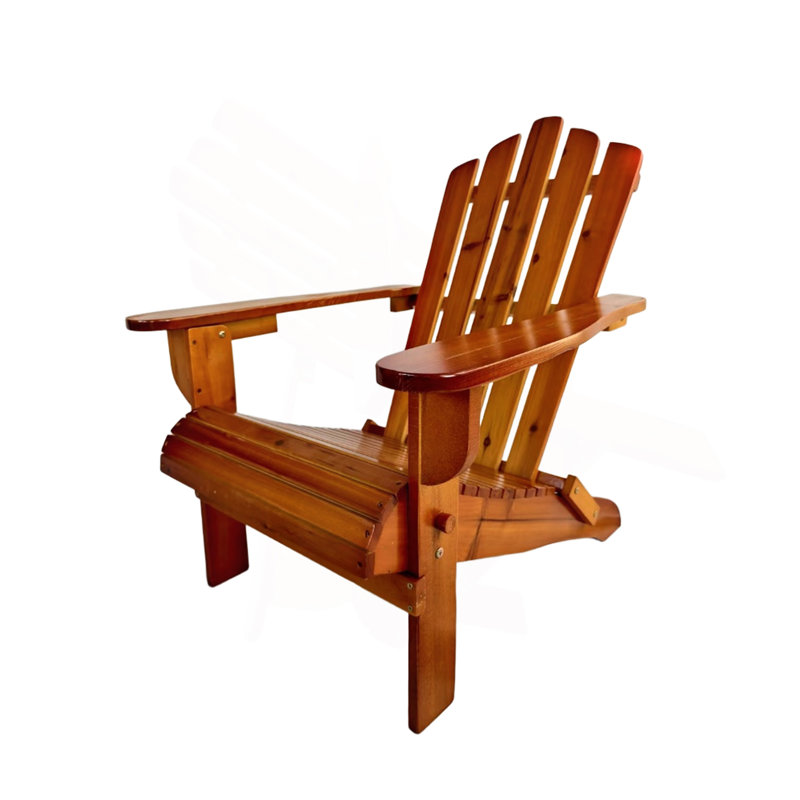 Chaise Adirondack d'extérieur ou d'intérieur en bois, pliable