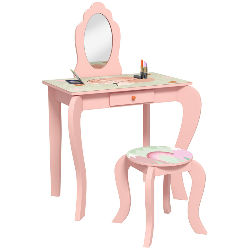 Skaghe Kids Vanity Set with Mirror