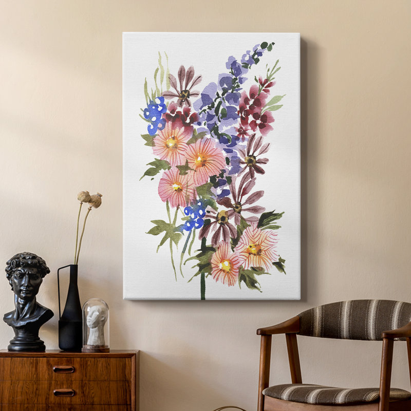 Garden Bouquets III - Gallery Cavas, H 18 po x l 12 po