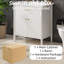 Meuble-lavabo de 30 pouces avec lavabo, armoire de salle de bain avec portes à fermeture en douceur et tablette réglable, conception à profil courbé, pieds en bois d'hévéa-126271444