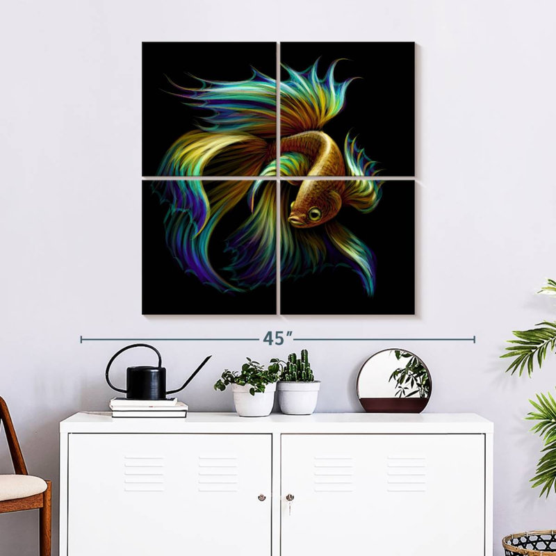 Brametta fantaisie poisson Betta, H 32 po x l 32 po