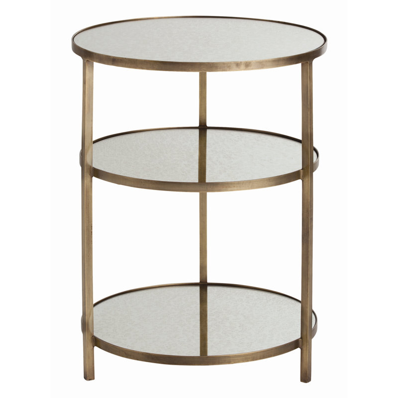 Percy Accent Table, Antique Brass