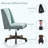 Mellins Swivel Chenille Upholstered Task Chair-910818541