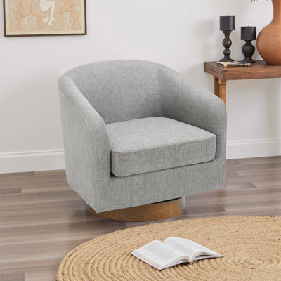 72Cm Wide Swivel Barrel Chair