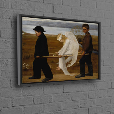 Modern Art Canvas Featuring The Wounded Angel by Hugo Simberg - Famous Wall Decor for Home Decoration