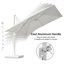 Parasol carré en polyester 10 'x 10'-397929493-373229230