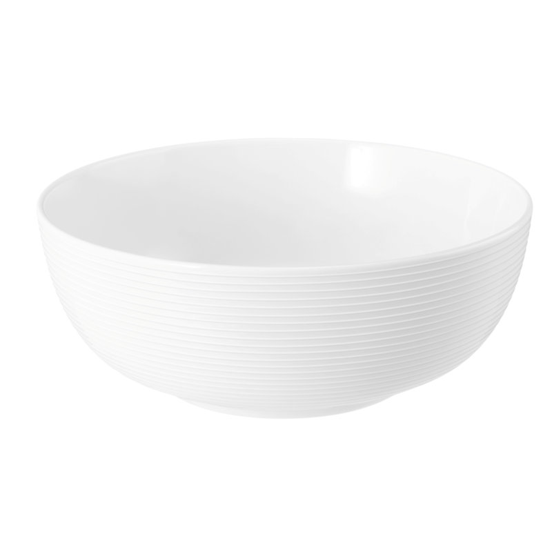 Foodbowl 20 cm Beat weiß uni
