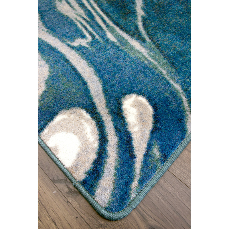 Aziz Abstract Indoor Rug, Round 8'