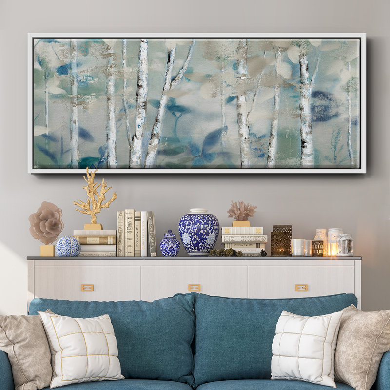 Zen Forest I- Framed Canvas, 24" H x 60" W