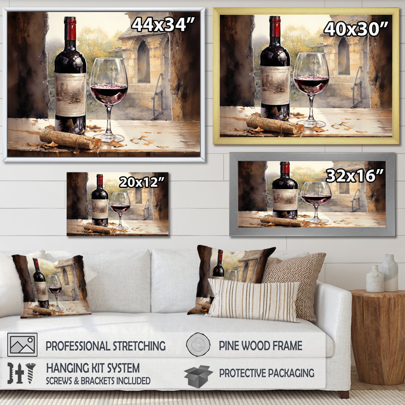Ports Presence sur toile, Cadre simple argenté, H 24 po x l 32 po x P 1 po