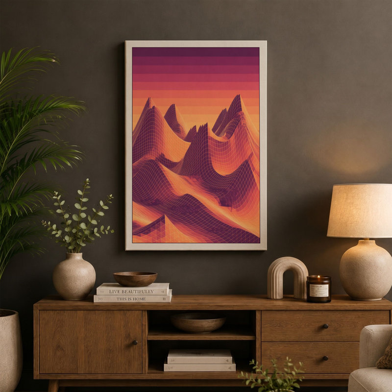 Print, 36x24 - 91.4 x 61.0 cm, Teal Border