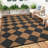 8' x 10' Reversible Outdoor Rug with Carry Bag, Waterproof Plastic Straw Weave, Easy-Clean and Lightweight Design for Patio, RV Camping, and Backyard Use-179073842