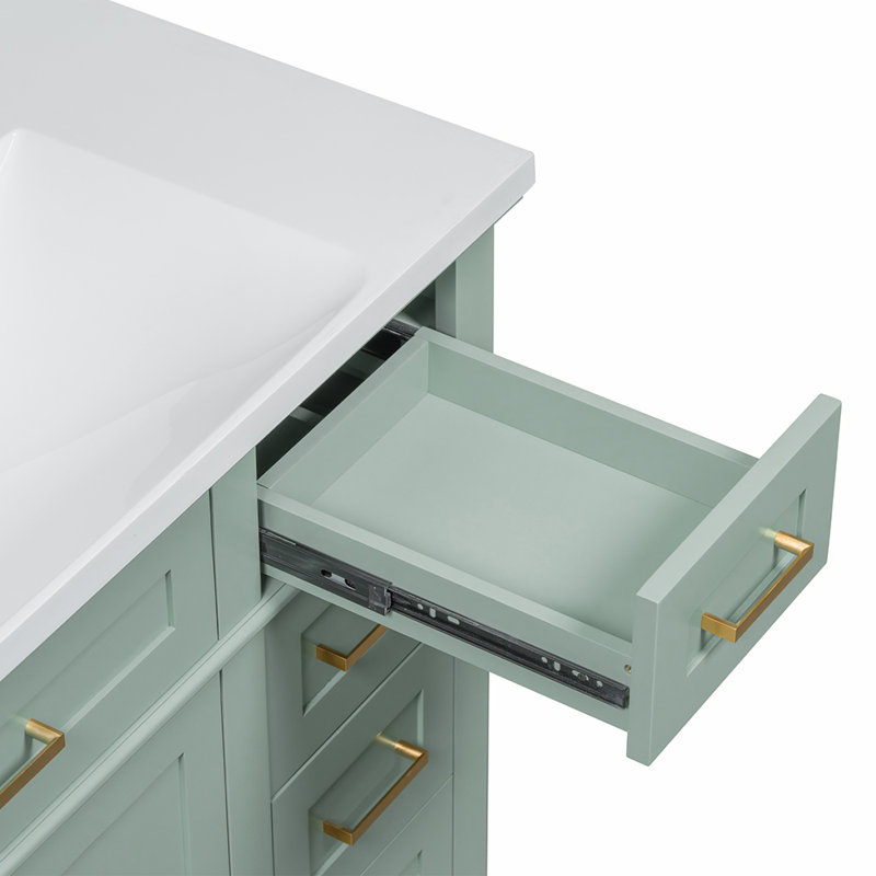 Base de meuble-lavabo simple 36 po seulement, Vert