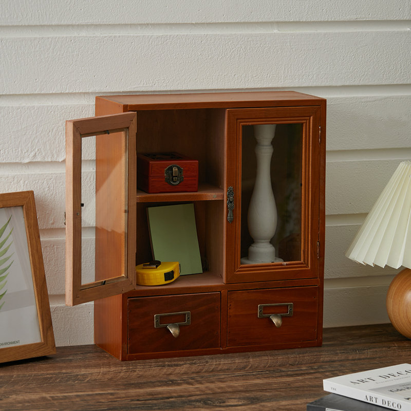Solid Wood Desk Organizer, 36cm H x 31cm W x 12cm D
